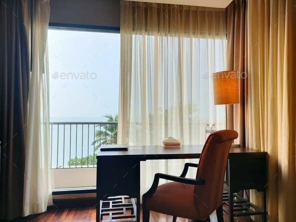 room sea view in vacation - Stock Photo - Images