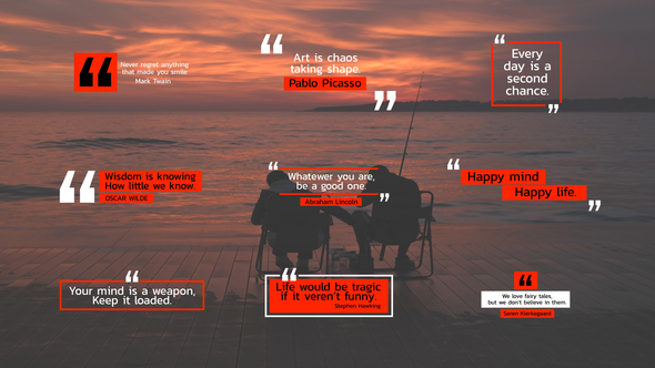 Minimal Quotes Titles | After Effects Titles template preview