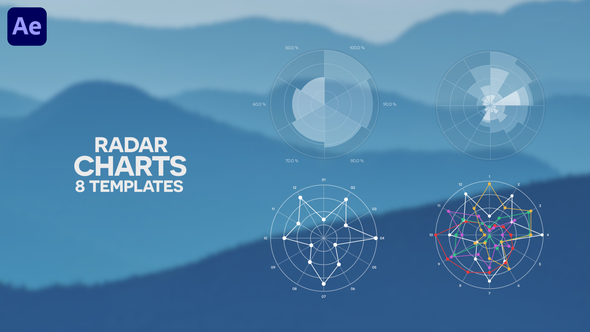 8 Radar Charts | Infographics Pack