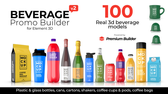 Beverage Promo Builder Product Promo template preview