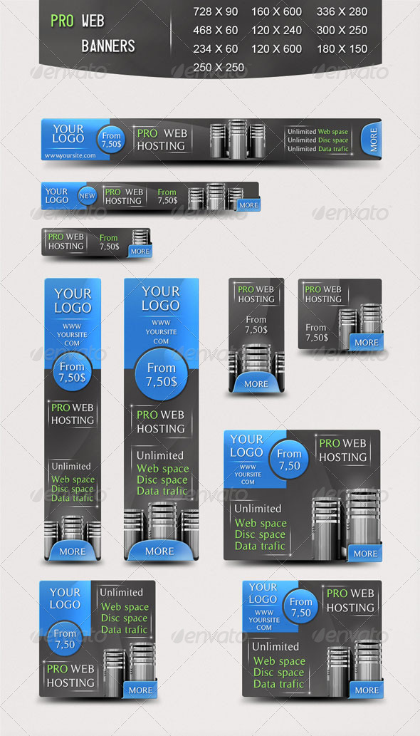 Pro Web Banners - Banners & Ads Web Elements