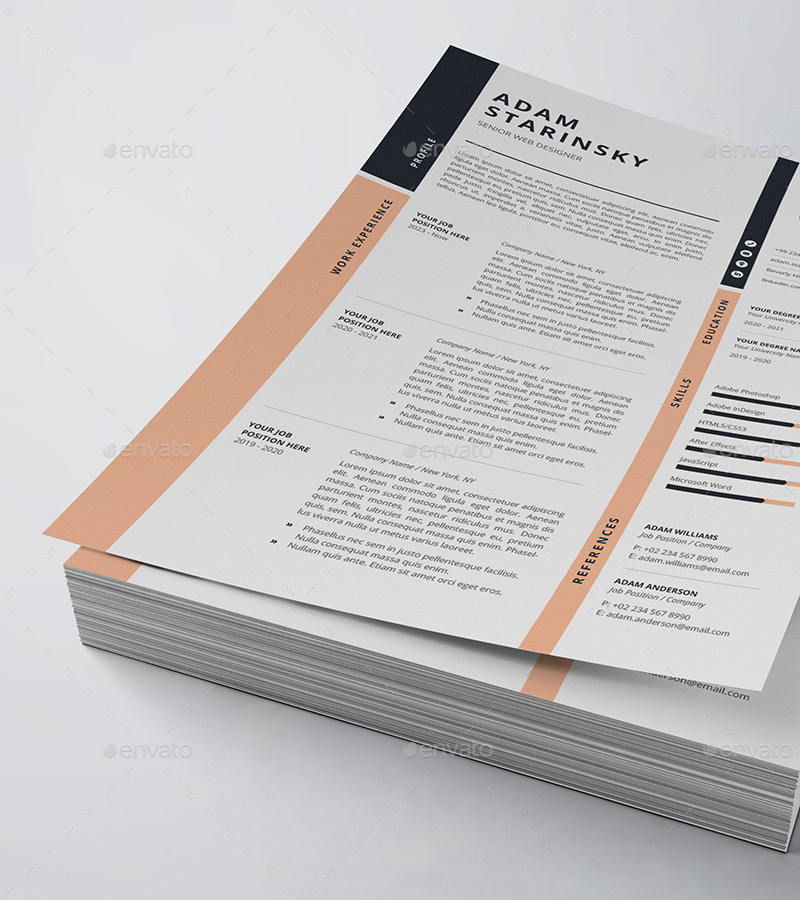 Modern Resume/CV, Print Templates | GraphicRiver