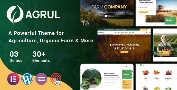 Agrul – Agriculture WordPress Theme