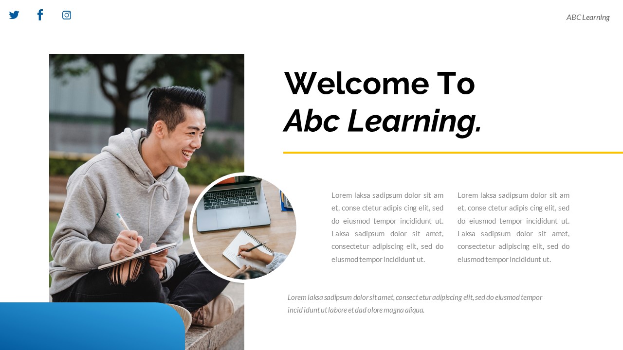 Abc Learning - Education Knowledge Presentation Keynote Template ...