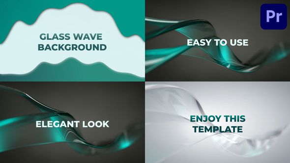 Glass Wave Backgrounds for Premiere Pro