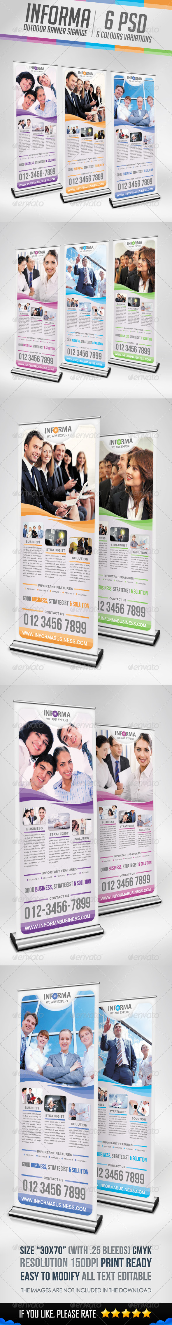 Informa - Outdoor Banner Signage - Signage Print Templates