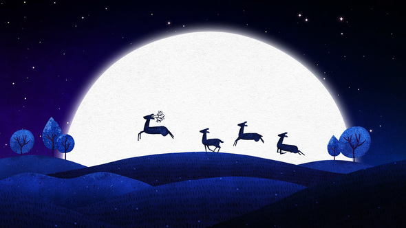 Moon and Deer Logo Reveal