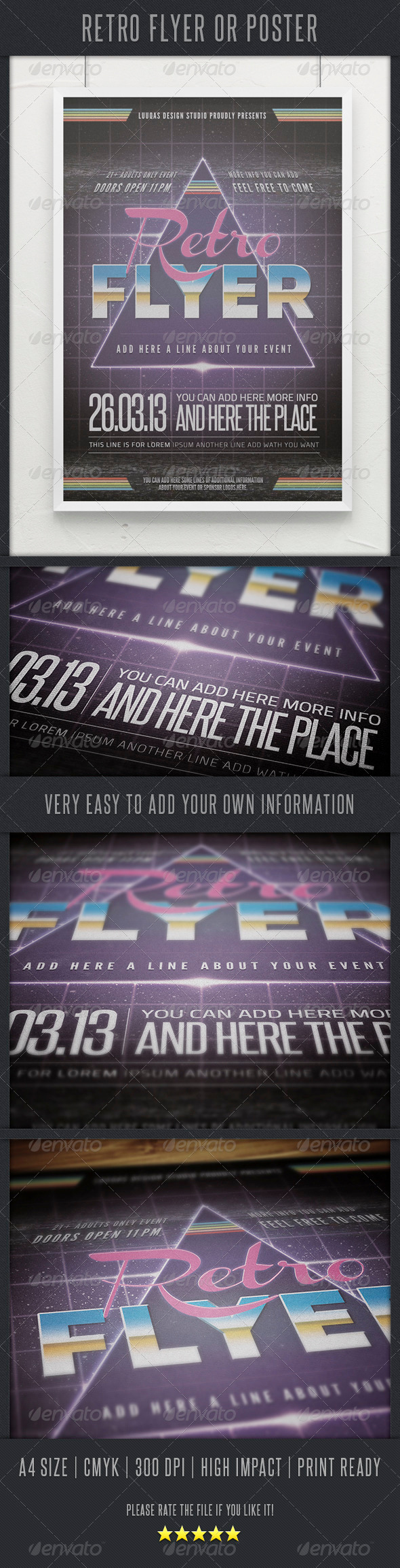 Retro Flyer - Clubs & Parties Events