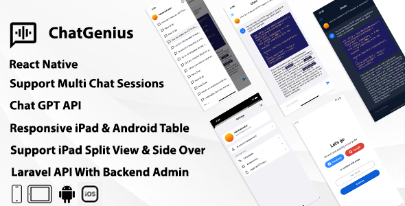 ChatGenius - React Native Multi Session AI Chat
