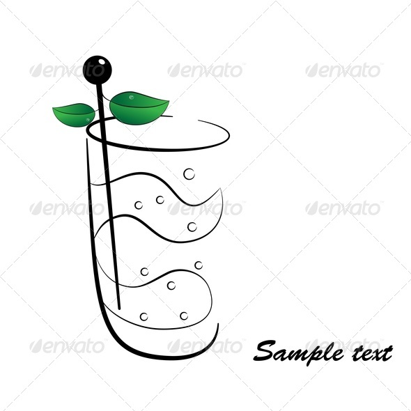 Cocktail With Mint - Food Objects