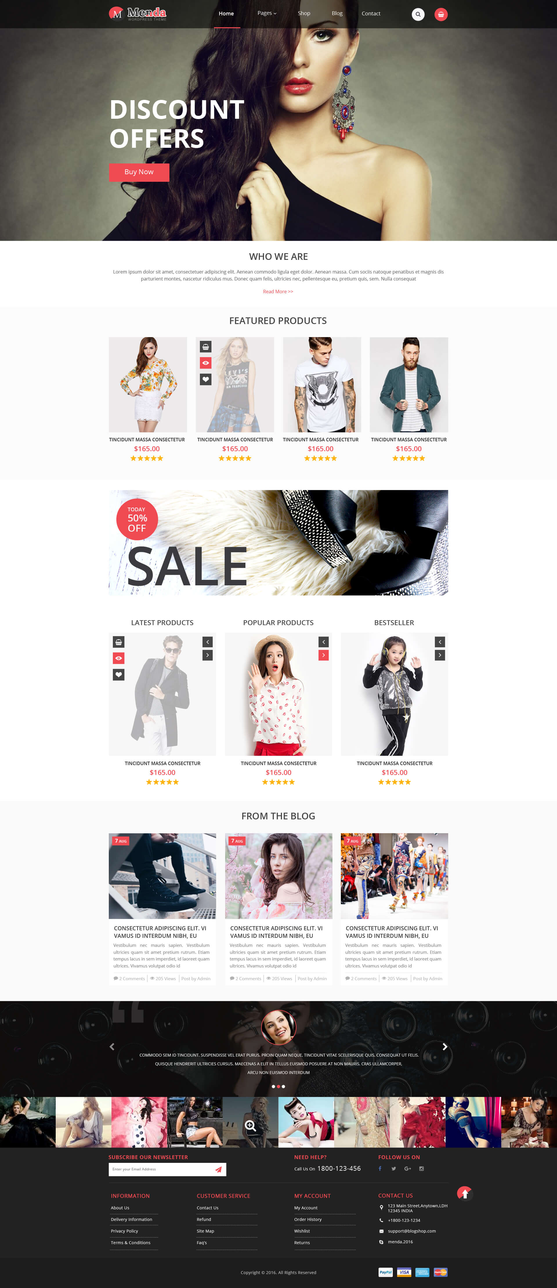 Menda - eCommerce Html Template by TmdStudio | ThemeForest