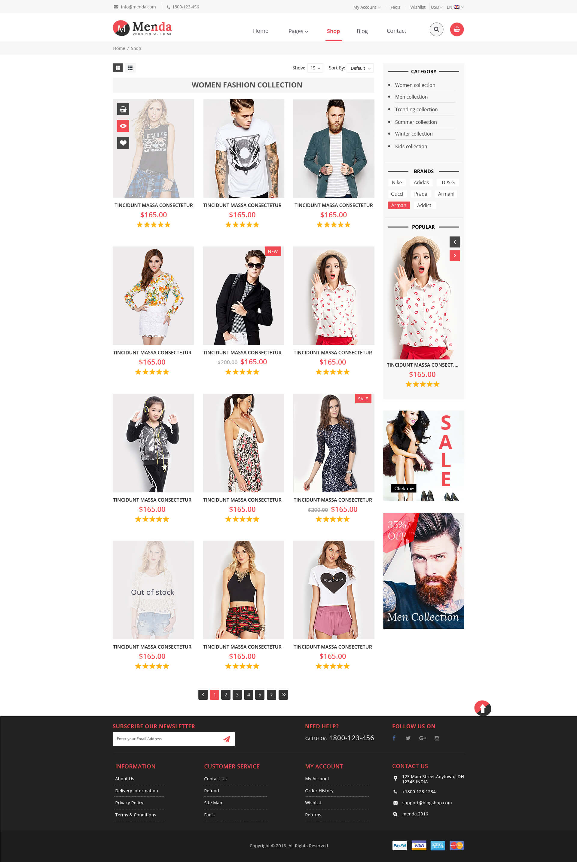 Menda - eCommerce Html Template by TmdStudio | ThemeForest