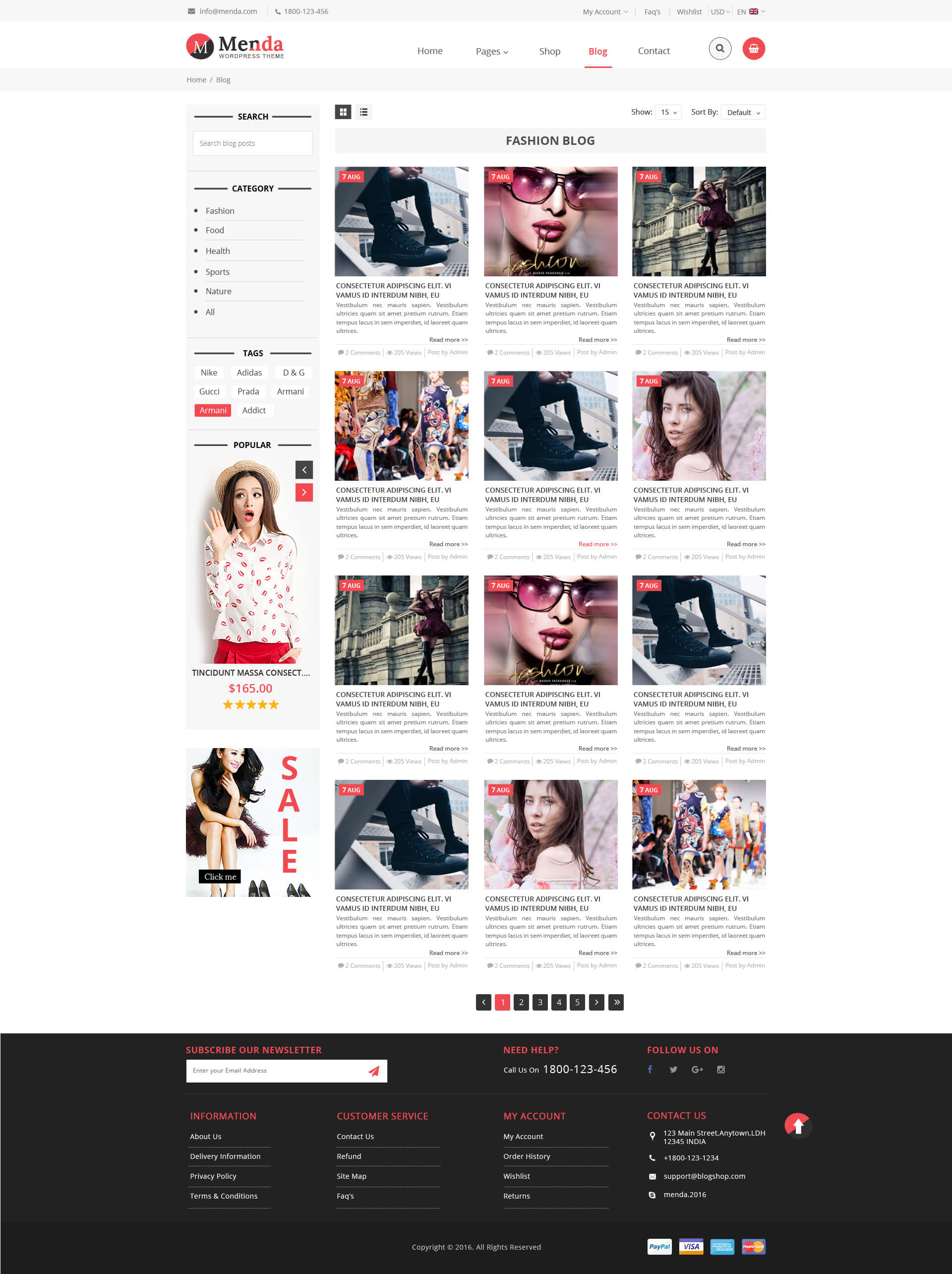 Menda - eCommerce Html Template by TmdStudio | ThemeForest