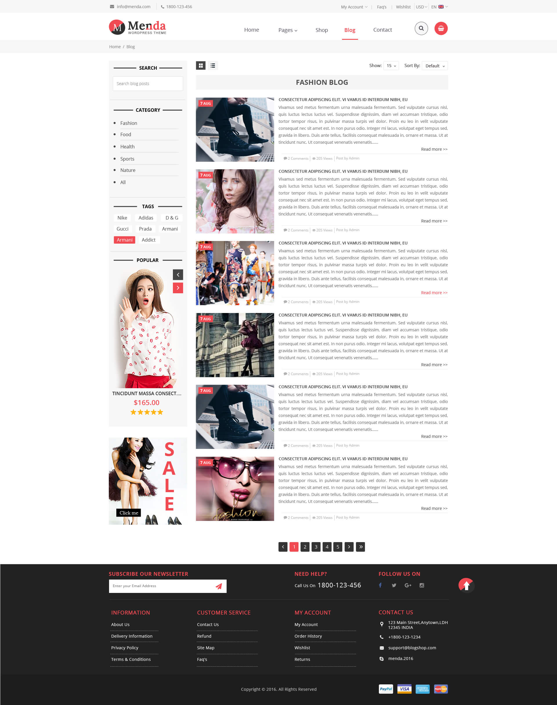 Menda - eCommerce Html Template by TmdStudio | ThemeForest