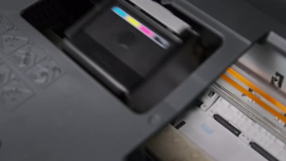 Process of Printing a Paper Document on a Jet Printer NFT Token Printing alt