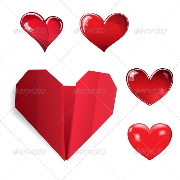 Set of Hearts - Valentines Seasons/Holidays