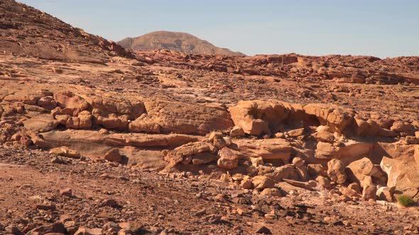 The Desert Lifeless Mountains in Sinai