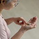 Senior woman taking medicine - PhotoDune Item for Sale
