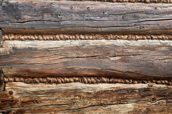 old cabin wood background