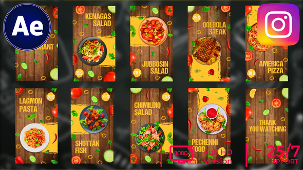 10 In 1 Stories Food Promo Instagram Product Promo template preview