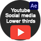 Youtube social media Lower thirds - VideoHive Item for Sale