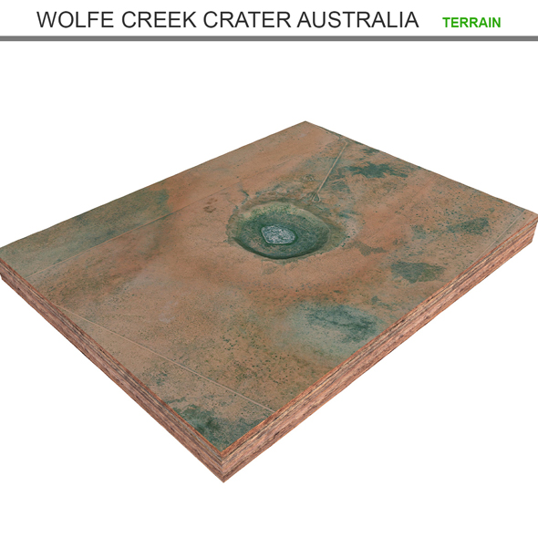 Wolfe Creek Crater Australia Terrain 3d model