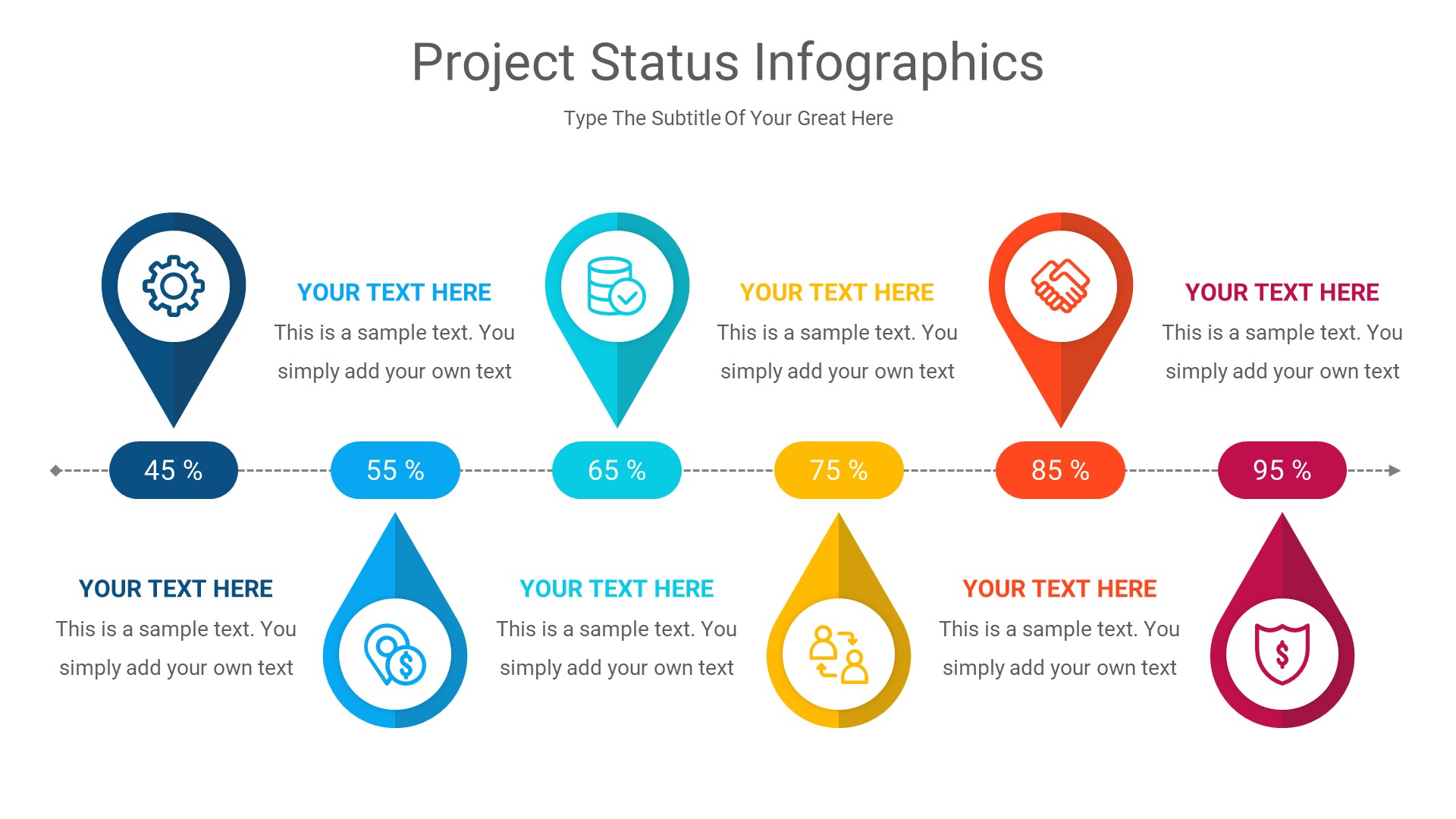 Project Status infographics Keynote Template Presentation, Presentation ...