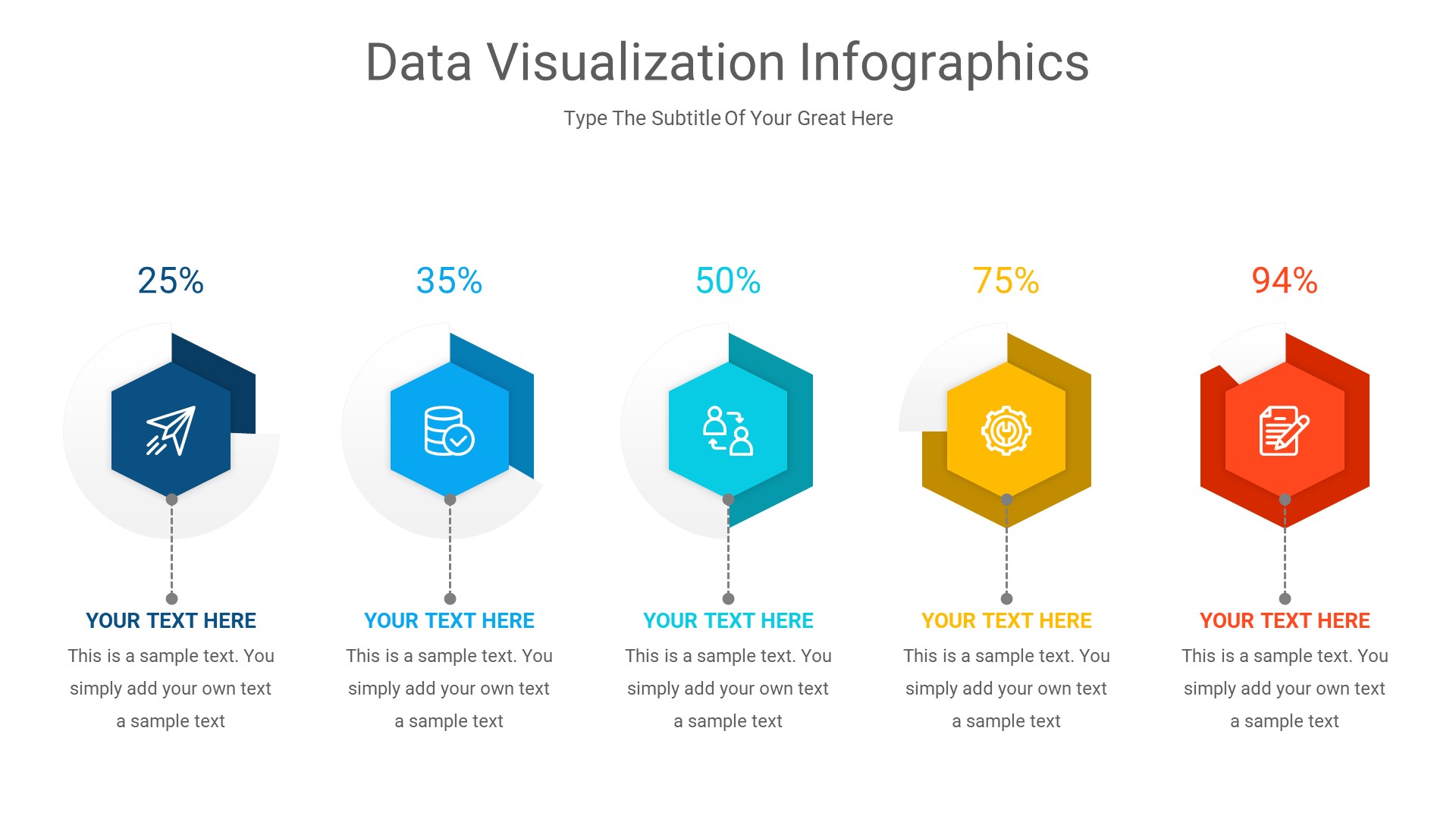 Data Visualization Keynote Infographics Slides, Presentation Templates