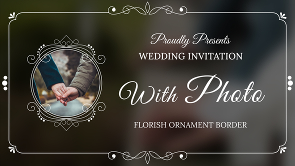 Wedding Invitation with Photo