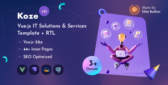 Koze - Vuejs IT Solutions & Services Template