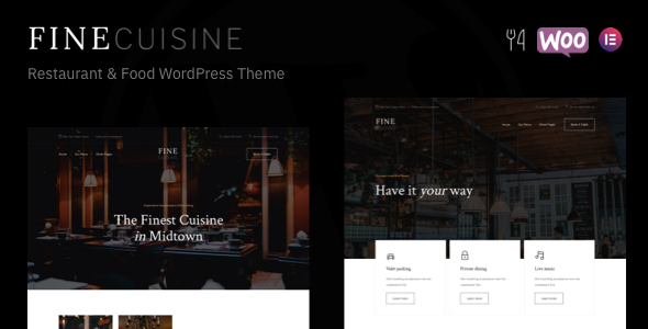 FineCuisine – Restaurant & Food WordPress Theme