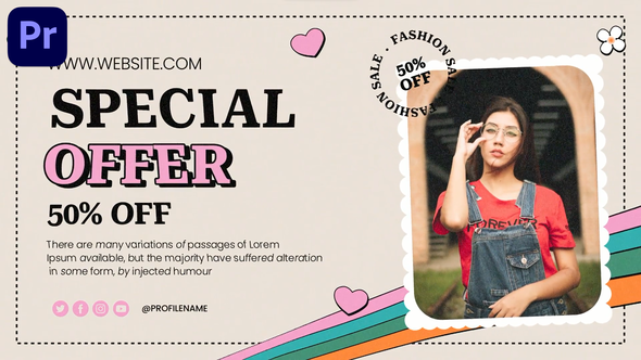 Retro Fashion Promo & Slideshow | MOGRT alt