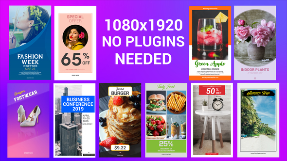 Instagram Stories Pack_2 Product Promo template preview