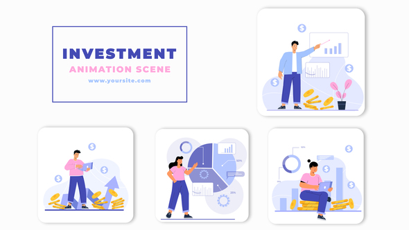 Investment Animation Scene After Effects Template