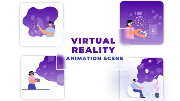 Virtual Reality  After Effects Animation Scene