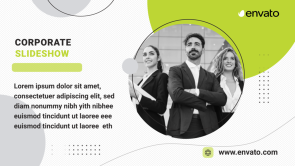 Corporate Slideshow Elements template preview