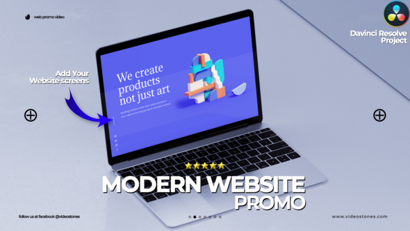 Modern Website Promo - Davinci Resolve
