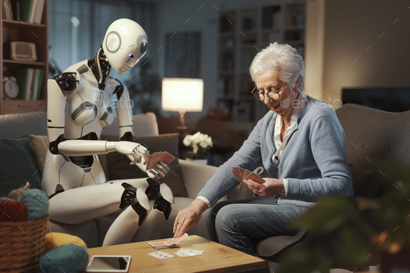 Between games and a friendly chatter, the robot helps you pass the day better.