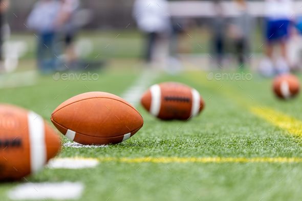 football laying on field