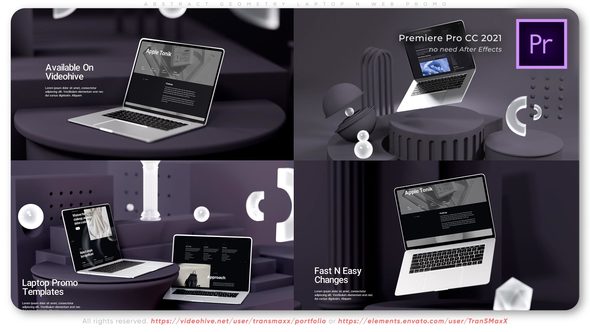 Abstract Geometry Laptop N Web Promo