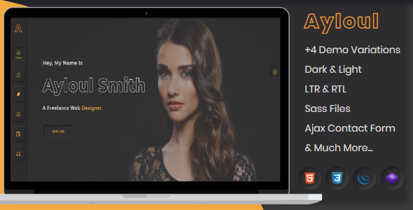 Ayloul - Creative Portfolio Template + RTL