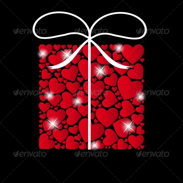 Valentines Day Heart Background - Vector - Valentines Seasons/Holidays