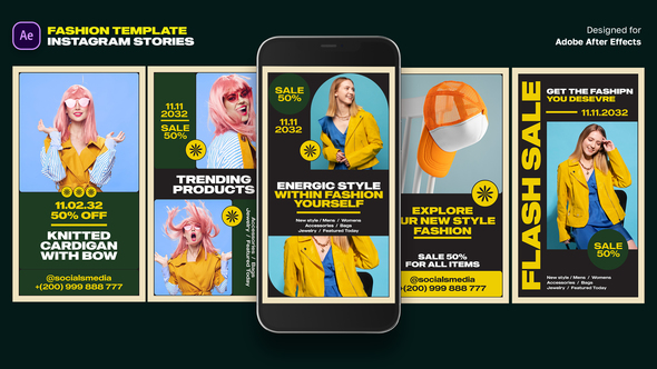 Fashion Instagram Stories Template Product Promo template preview
