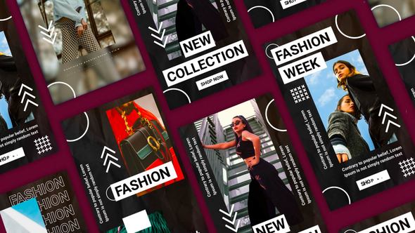 Fashion Week Instagram Story After Effects Template