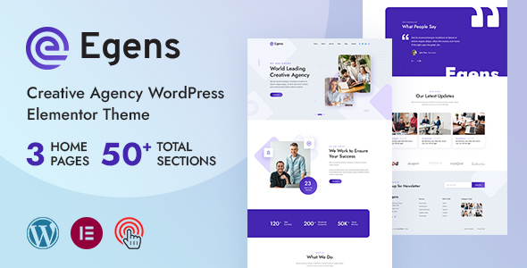 Egens – Creative Agency WordPress Theme