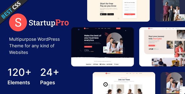 Startuppro - Multipurpose Business Consulting, Agency WordPress Theme
