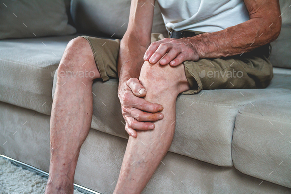 Pain in the legs and knees of an elderly seniorv