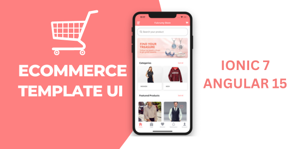 Ecommerce App Theme/Template UI (Ionic 7 Angular 15 & TypeScript)
