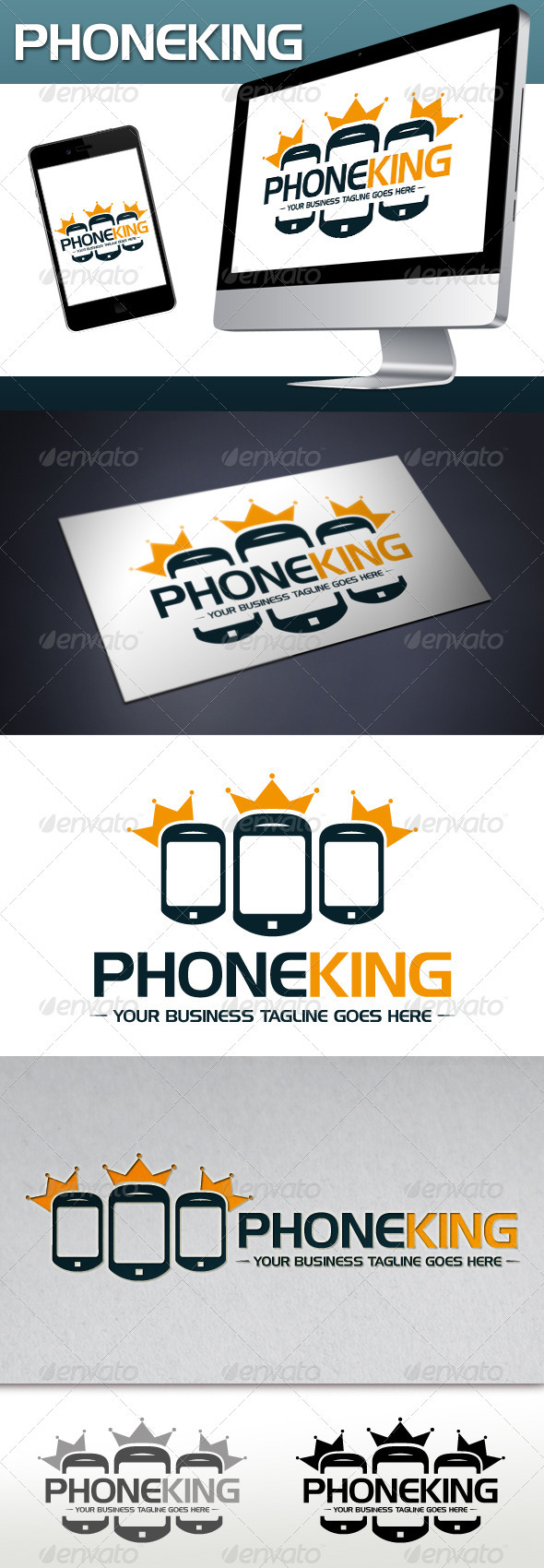 Phone King Logo Template - Objects Logo Templates