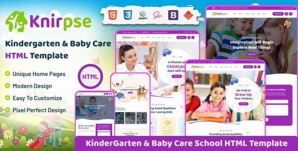 Special Knirpse - Kindergarten & Baby Care HTML5 Template